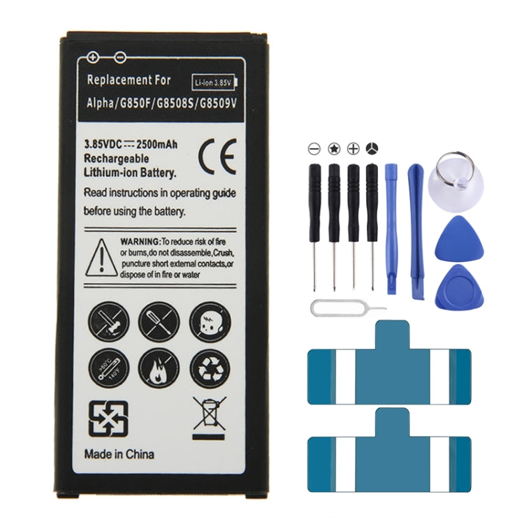 2500mAh Rechargeable Li-ion Battery for Galaxy Alpha / G850F / G850S / G850V, Neutral 2500mAh 2500mAh Rechargeable Li-ion Battery for Galaxy Alpha / G850F / G850S / G850V, Neutral 2500mAh